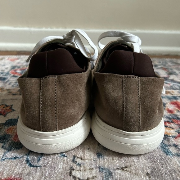 Donald Pliner Pierce Suede Sneaker Shoe in Tan Size 10 - Picture 7 of 9